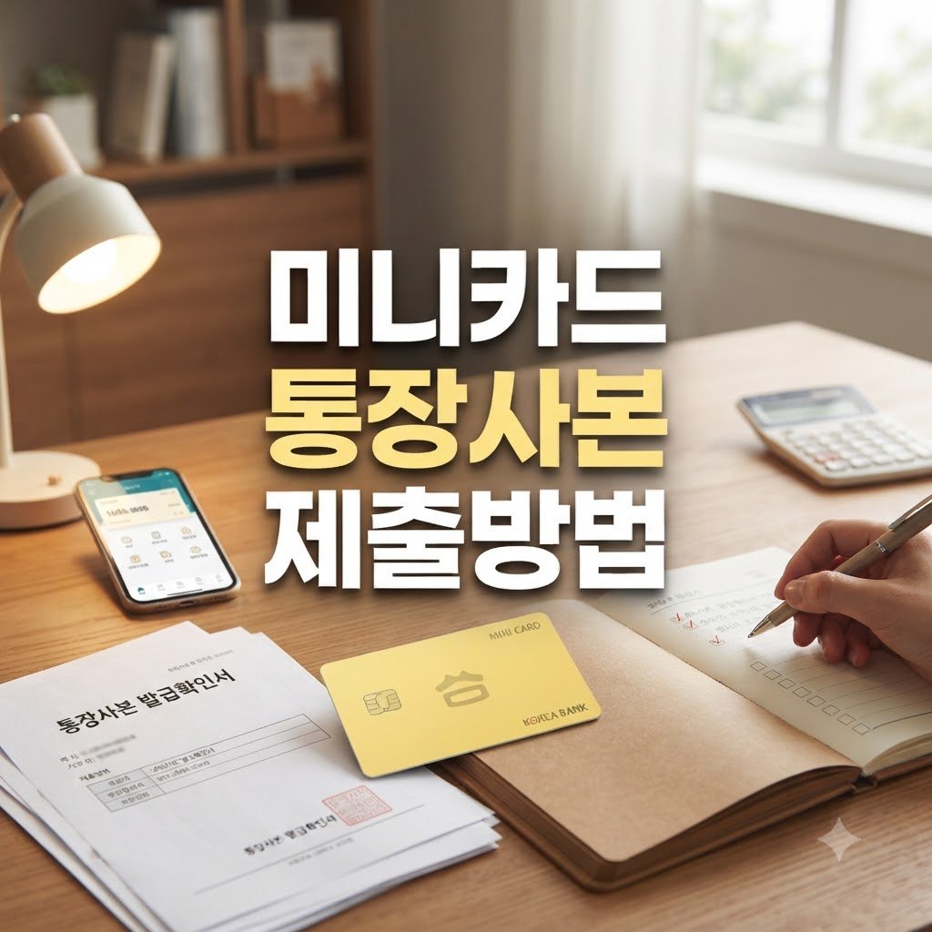 카카오뱅크 미니 통장사본 제출용 방법과 준비 절차