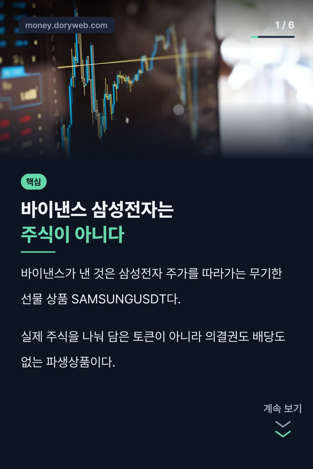 바이낸스 삼성전자 정체