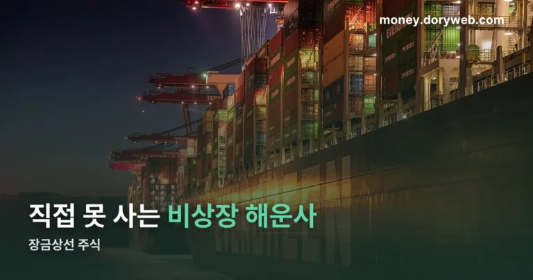 장금상선 주식 정리 썸네일
