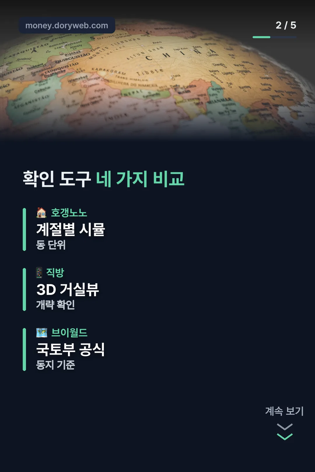 확인 도구 네 가지 비교